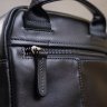 Черная маленькая сумка-планшет из гладкой кожи на змейке SHVIGEL (11088) - 10