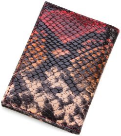 Разноцветная обложка для автодокументов из натуральной кожи KARYA (096-062)