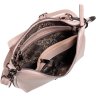 Жіноча шкіряна сумка в пудровим кольорі невеликого розміру Desisan (19181) - 6