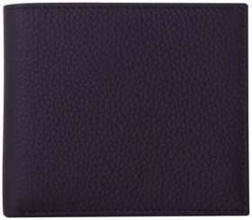 Чоловічий гаманець із натуральної шкіри флотар без застібки Smith & Canova 94873 чорно-коричневого кольору