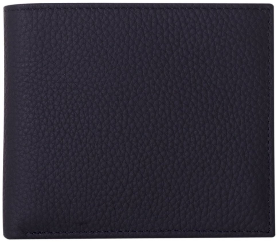 Мужской кошелек из натуральной кожи флотар без застежки Smith & Canova 94873 черно-коричневого цвета modnotak фото №1