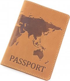Обкладинка для паспорта зі шкіри з малюнком ST Leather (17761)