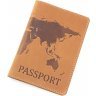 Обкладинка для паспорта зі шкіри з малюнком ST Leather (17761) - 1