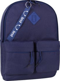 Синій рюкзак із якісного текстилю з відсіком під ноутбук Bagland (55473)