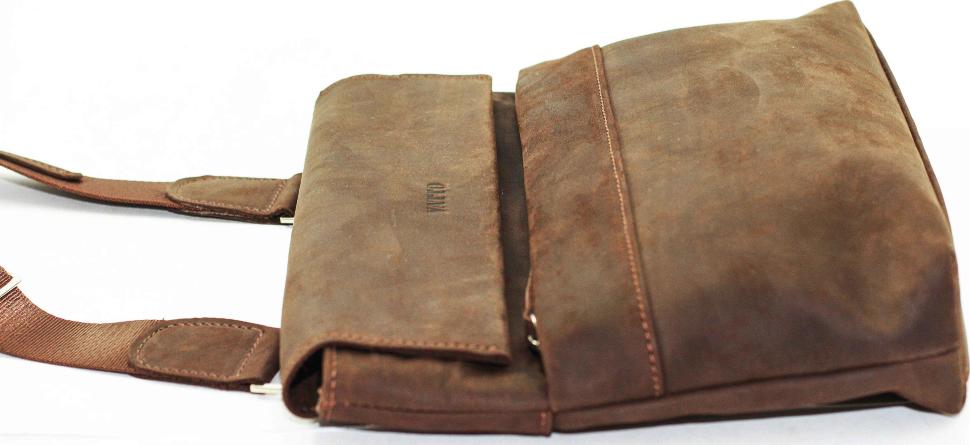 Шкіряна наплічна сумка вантажного стилю VATTO (11914)