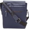 Наплечная кожаная сумка синего цвета VATTO (12114) - 5