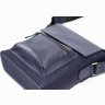 Наплечная кожаная сумка синего цвета VATTO (12114) - 10