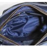 Наплічна шкіряна сумка синього кольору VATTO (12114) - 11