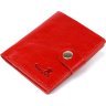 Женский кожаный кошелек красного цвета для купюр и карт Shvigel (2416482) - 1