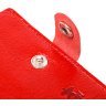 Женский кожаный кошелек красного цвета для купюр и карт Shvigel (2416482) - 3