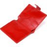 Женский кожаный кошелек красного цвета для купюр и карт Shvigel (2416482) - 4