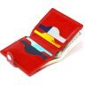 Женский кожаный кошелек красного цвета для купюр и карт Shvigel (2416482) - 5