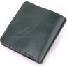 Повсякденний шкіряний гаманець компактного розміру в зеленому кольорі Shvigel (2416608) - 2