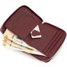 Бордовий жіночий гаманець із натуральної шкіри на блискавці ST Leather 1767273 - 7