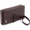 Місткий коричневий гаманець-клатч із натуральної шкіри на зап'ястя ST Leather 1767373 - 1