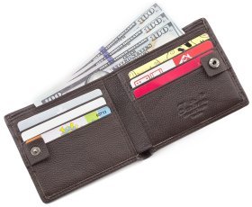 Кожаное портмоне коричневого цвета Tailian (16350)