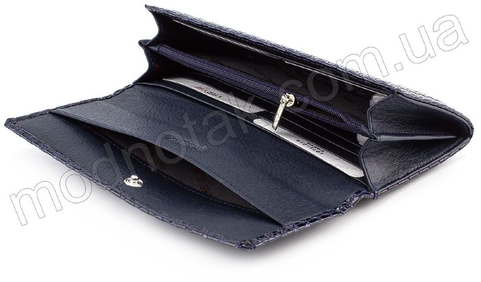 Лаковий тонкий гаманець середнього розміру KARYA (1071-014)