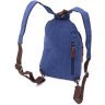 Синий мужской слинг-рюкзак среднего размера из текстиля Vintagе 2422176 - 2