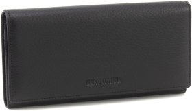 Чорний жіночий гаманець великого розміру з натуральної шкіри Marco Coverna 68673