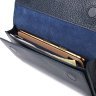 Жіночий гаманець із натуральної шкіри флотар синього кольору на магнітах CANPELLINI (2421665) - 5