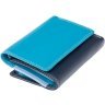 Синій жіночий гаманець із високоякісної натуральної шкіри з RFID - Visconti Biola 68873 - 10