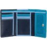 Синій жіночий гаманець із високоякісної натуральної шкіри з RFID - Visconti Biola 68873 - 11