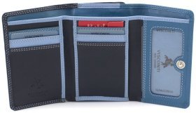 Синий женский кошелек из высококачественной натуральной кожи с RFID - Visconti Biola 68873