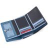 Синій жіночий гаманець із високоякісної натуральної шкіри з RFID - Visconti Biola 68873 - 7
