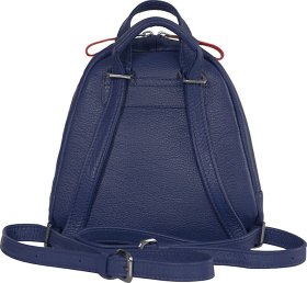 Мініатюрний жіночий рюкзак темно-синього кольору зі шкіри флотар Issa Hara (27085) - 2