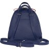 Миниатюрный женский рюкзак темно-синего цвета из кожи флотар Issa Hara (27085) - 2