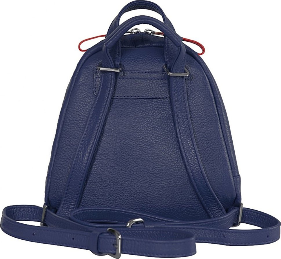 Миниатюрный женский рюкзак темно-синего цвета из кожи флотар Issa Hara (27085)