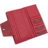 Місткий жіночий гаманець червоного кольору з яловичої шкіри Tony Bellucci (10886) - 5