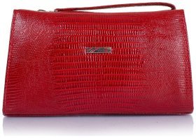 Кожаная красная косметичка с узором для женщин Desisan 79973