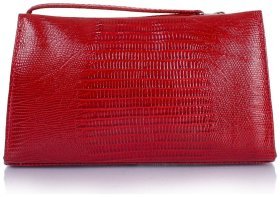 Кожаная красная косметичка с узором для женщин Desisan 79973