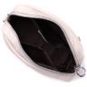 Маленькая женская сумка из натуральной кожи белого цвета с плечевым ремешком Vintage 2422438 - 4