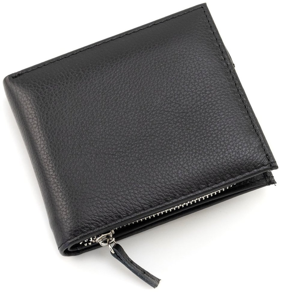 Стильный кожаный мужской кошелек для денег, карт и монет Marco Coverna 90874 (черный цвет) фото №4 Стильный кожаный мужской кошелек для денег, карт и монет Marco Coverna 90874 (черный цвет) modnotak фото №4