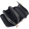 Черная женская сумка из эко-кожи на цепочке Vintage (18703) - 4