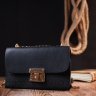 Черная женская сумка из эко-кожи на цепочке Vintage (18703) - 7