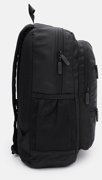 Черный мужской рюкзак из качественного полиэстера на змейке Aoking 71574