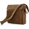 Красивая сумка-мессенджер винтажного стиля из натуральной коричневой кожи VINTAGE STYLE (14077) - 2