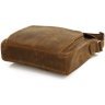 Красива сумка-месенджер вантажного стилю з натуральної коричневої шкіри VINTAGE STYLE (14077) - 6