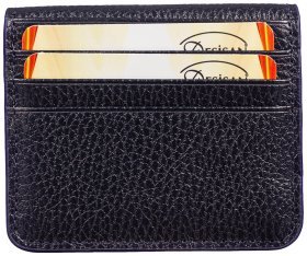 Компактний магнітний затиск для грошей зі шкіри флотар Desisan 81774 синього кольору