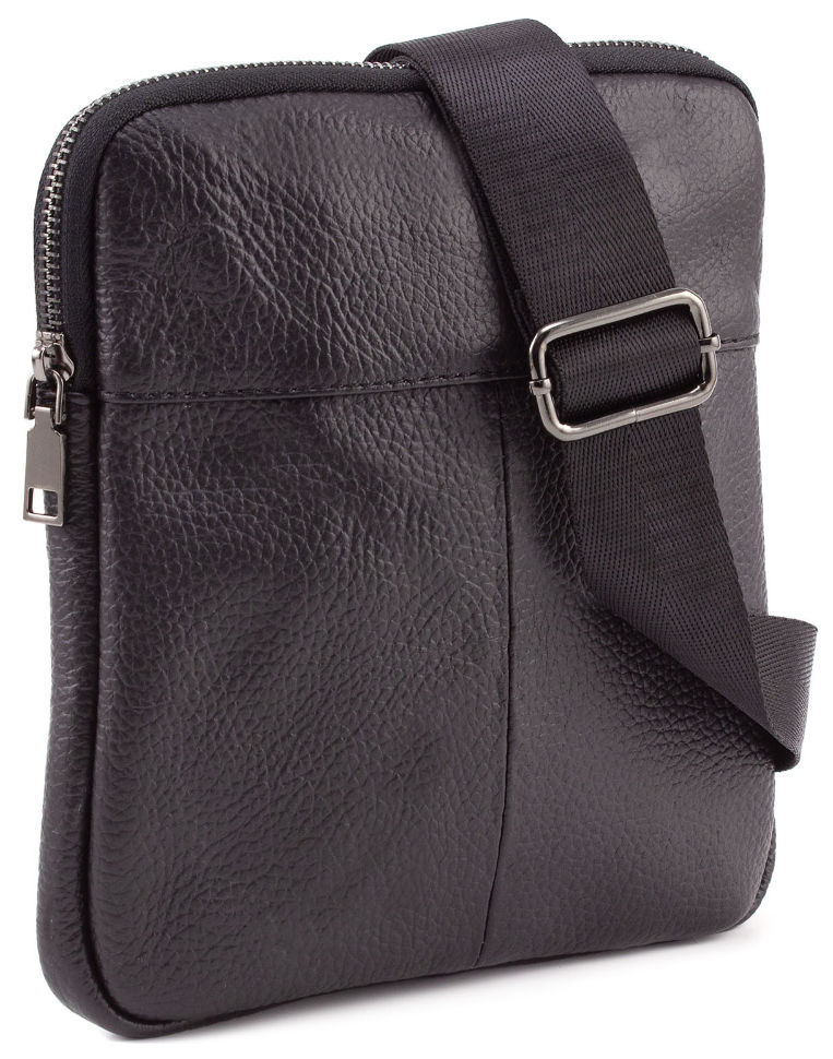 Чоловіча шкіряна сумка з фактурної шкіри Leather Collection (10160)