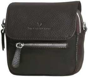 Мужская сумка планшет из кожи флотар коричневого цвета Vip Collection 102374