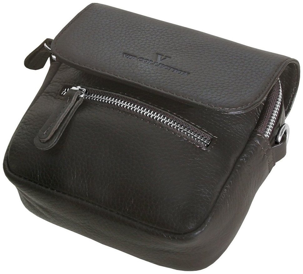 Мужская сумка планшет из кожи флотар коричневого цвета Vip Collection 102374 фото №4 Мужская сумка планшет из кожи флотар коричневого цвета Vip Collection 102374 modnotak фото №4