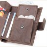 Мужское портмоне из натуральной коричневой кожи с блоком под карты и документы Vintage (14404) - 9
