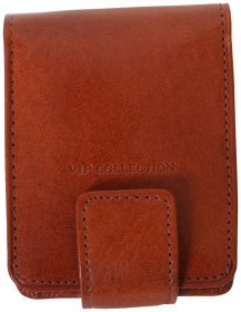 Футляр для помады Prestige из натуральной кожи Vip Collection 102574 (цвет коньяк)