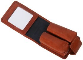 Футляр для помады Prestige из натуральной кожи Vip Collection 102574 (цвет коньяк)
