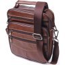 Стильная мужская сумка-барсетка из натуральной кожи светло-коричневого цвета Vintage (2421275) - 1
