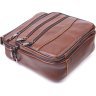 Стильная мужская сумка-барсетка из натуральной кожи светло-коричневого цвета Vintage (2421275) - 3